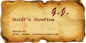 Gulás Jozefina névjegykártya